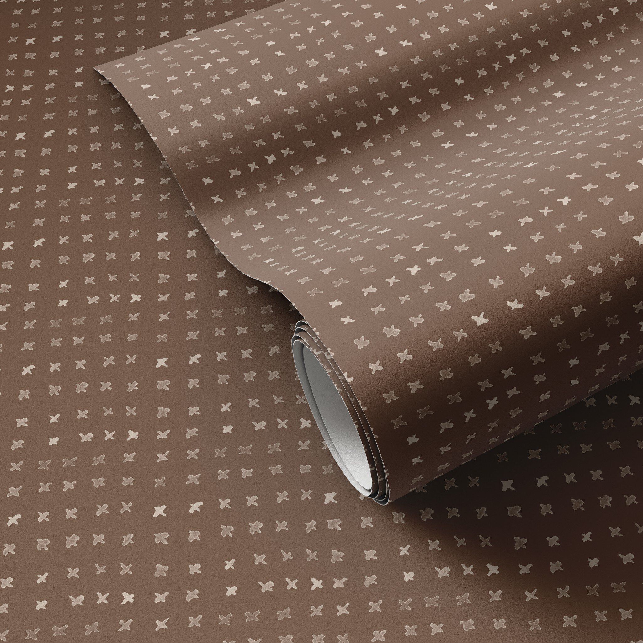 Preview image for Bisous Wallpaper By Jess Engle - Bisous Taupe Ii Color - 52"X132" Size