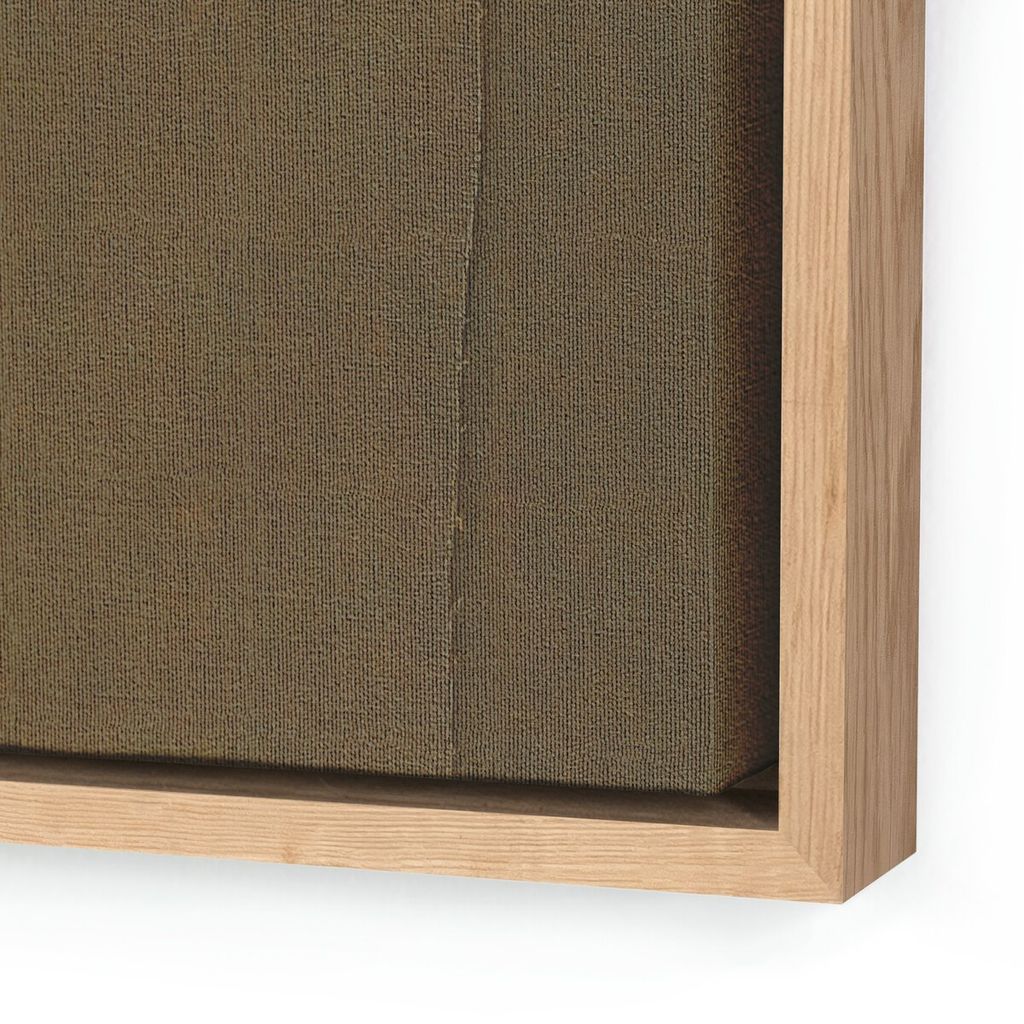 Broken Alphabet By Karen Covey 48" X 32.5", Vertical Grain White Oak Floater