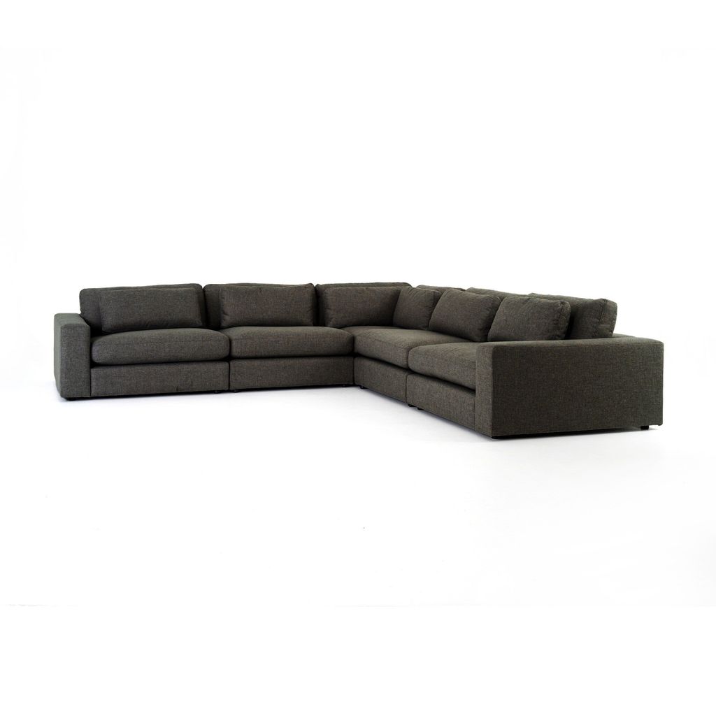 Preview image for Bloor 5-Piece Sectional - 5-Piece Sectional Configuration - Landale Charcoal Cover
