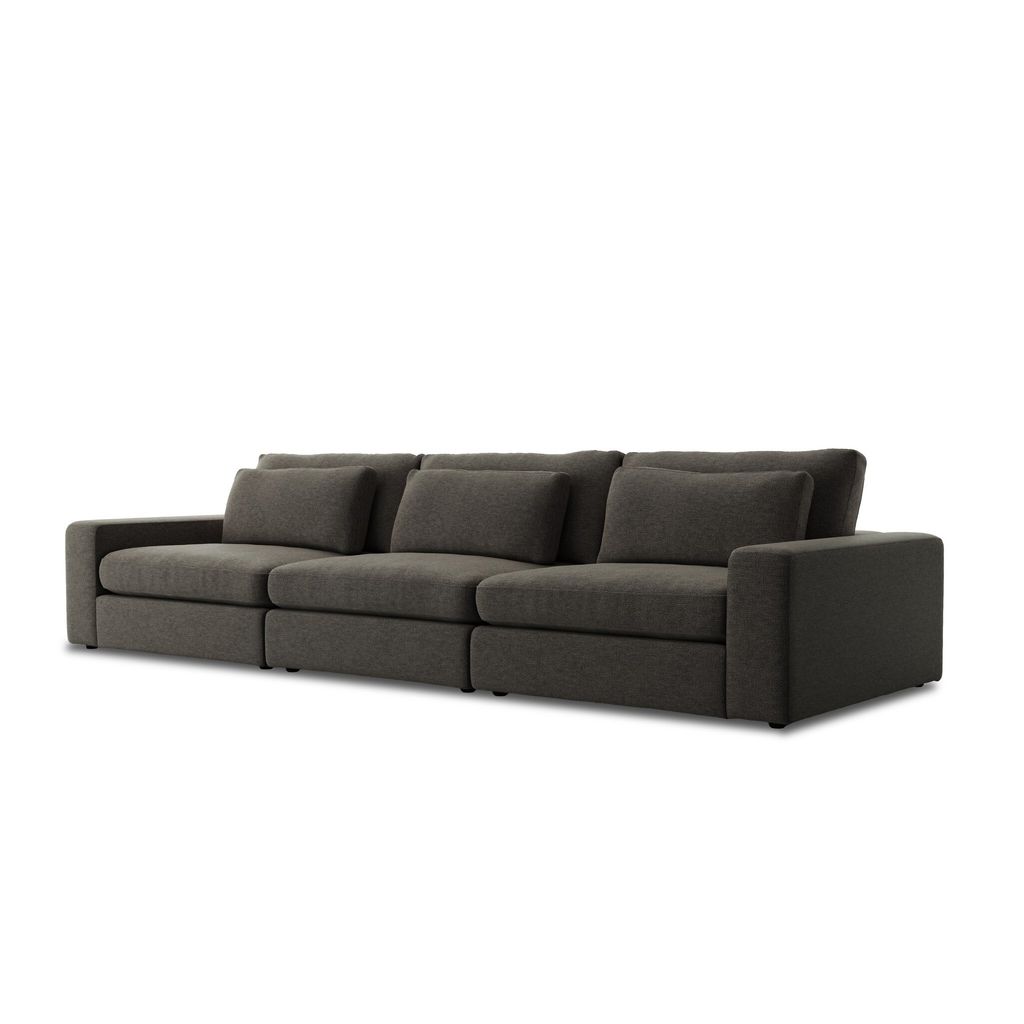 Bloor 3-Piece Sectional - 3-Piece Sectional Sofa Configuration - Landale Charcoal Cover