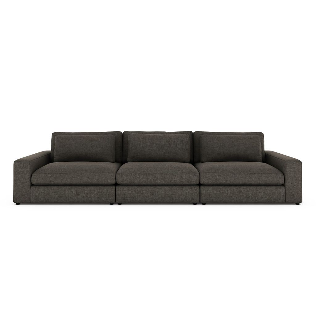 Bloor 3-Piece Sectional - 3-Piece Sectional Sofa Configuration - Landale Charcoal Cover