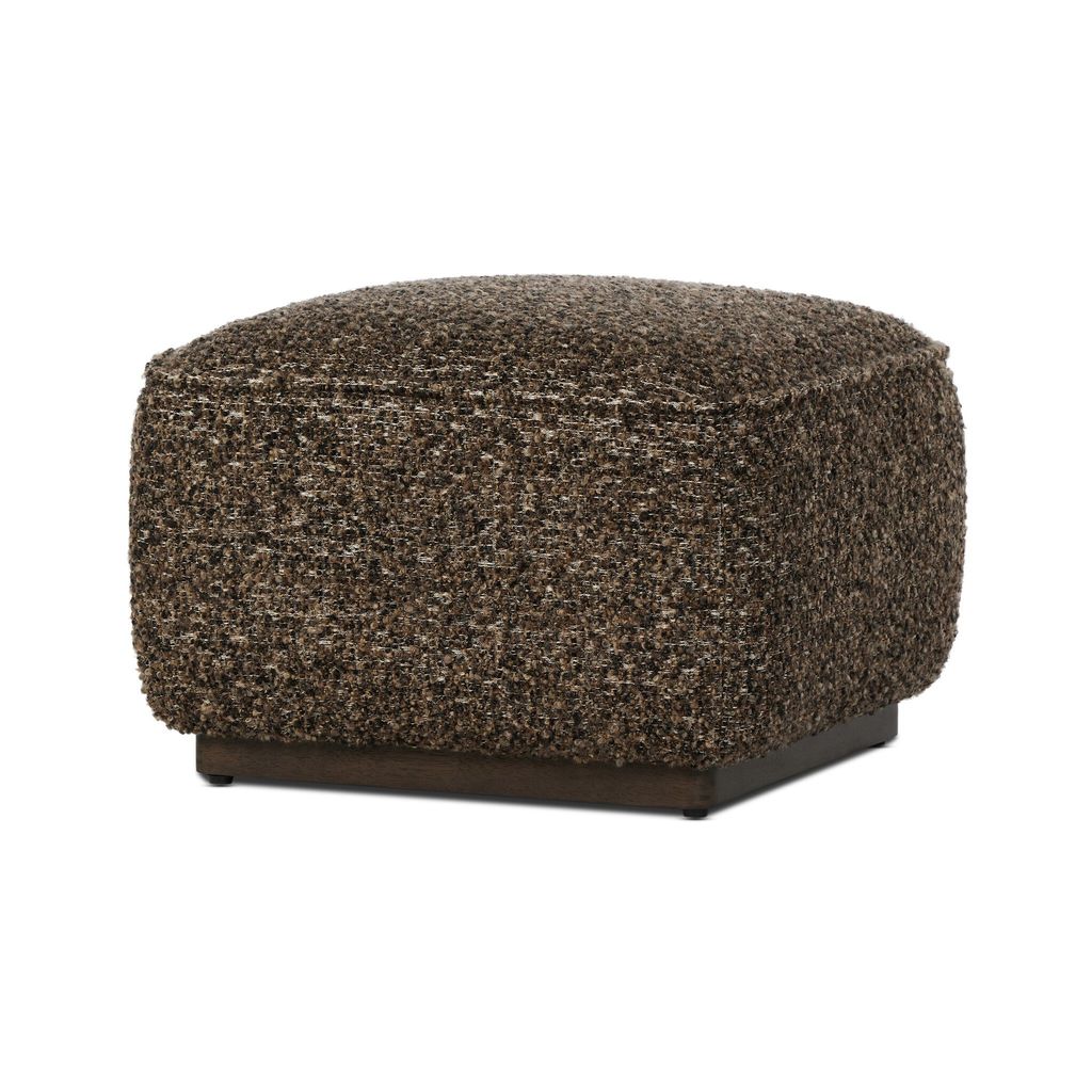Sinclair Square Ottoman - 21" Size - Ivan Granite Cover
