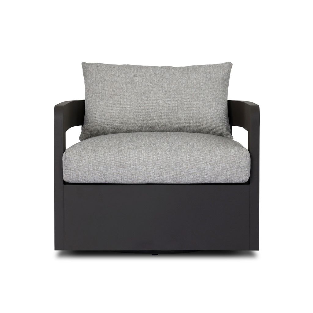 Jackson Outdoor Metal Swivel Chair - Concha Fog Cover
