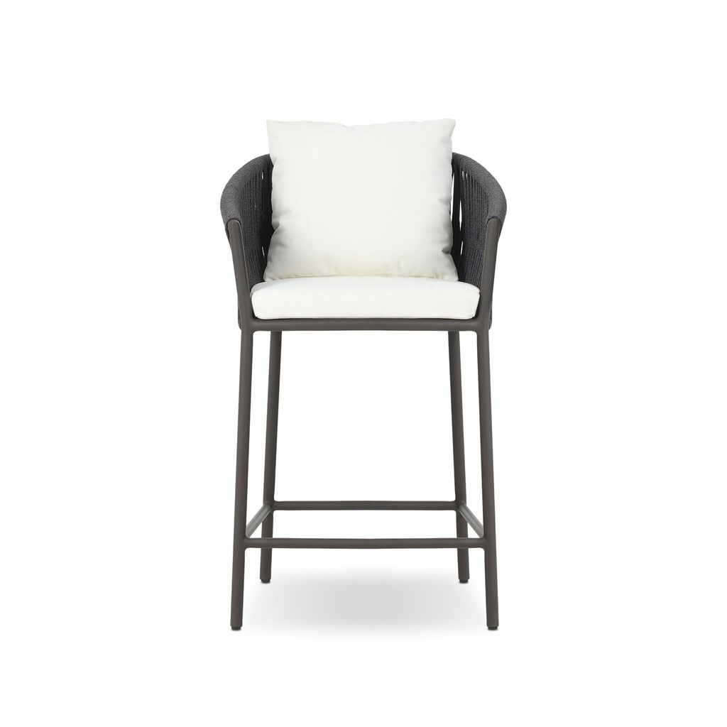 Porto Outdoor Bar & Counter Stool - Counter Stool Size - Arashi Salt Cover