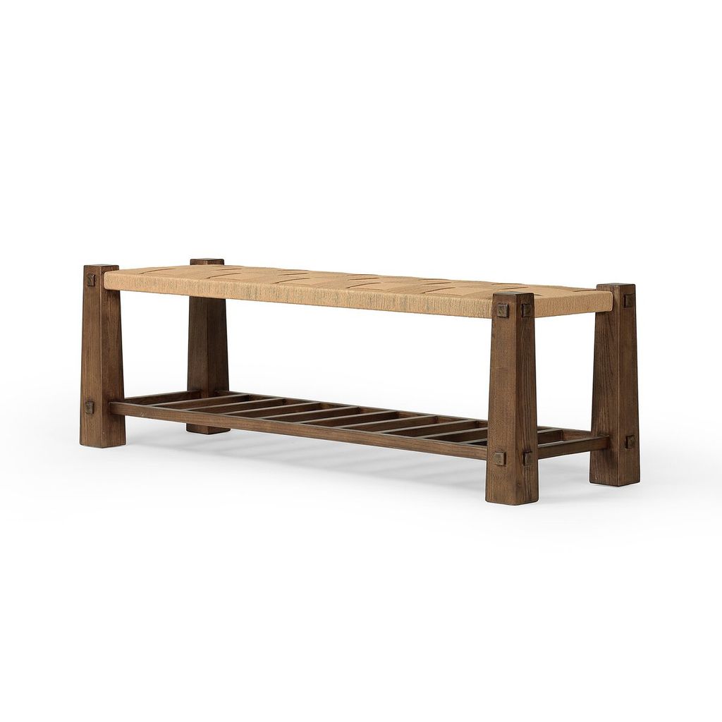 Preview image for Malin Accent Bench, Natural Paper Cord