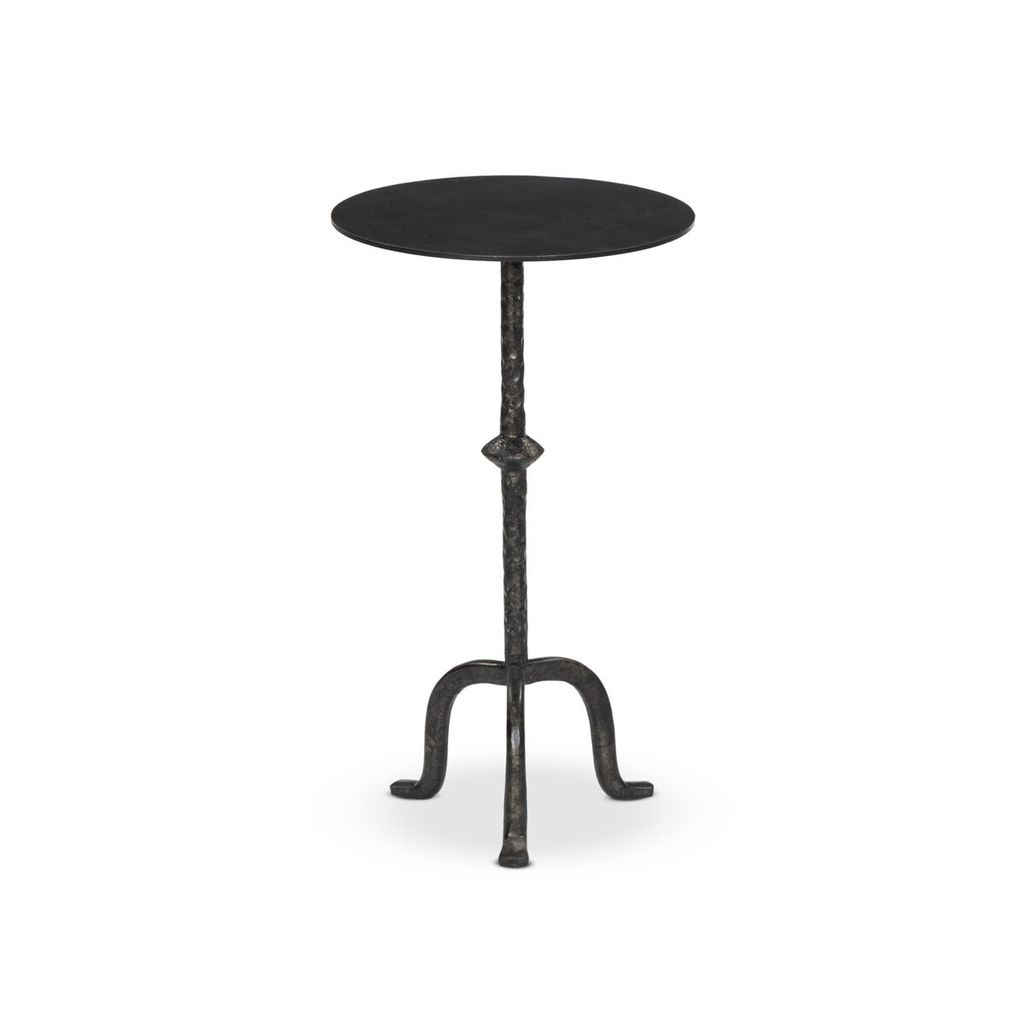 Jocelyn End Table, Raw Black Iron