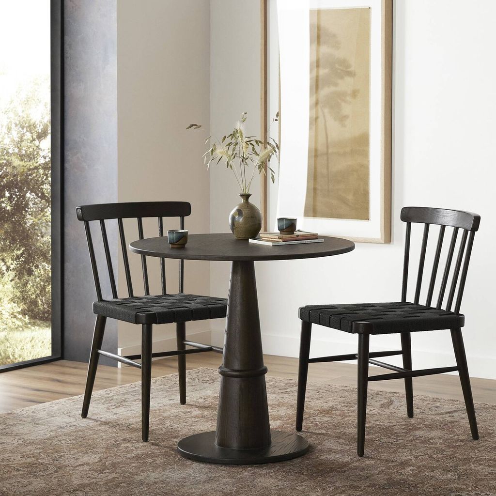 Goetz Bistro Table, Brown Oak Veneer