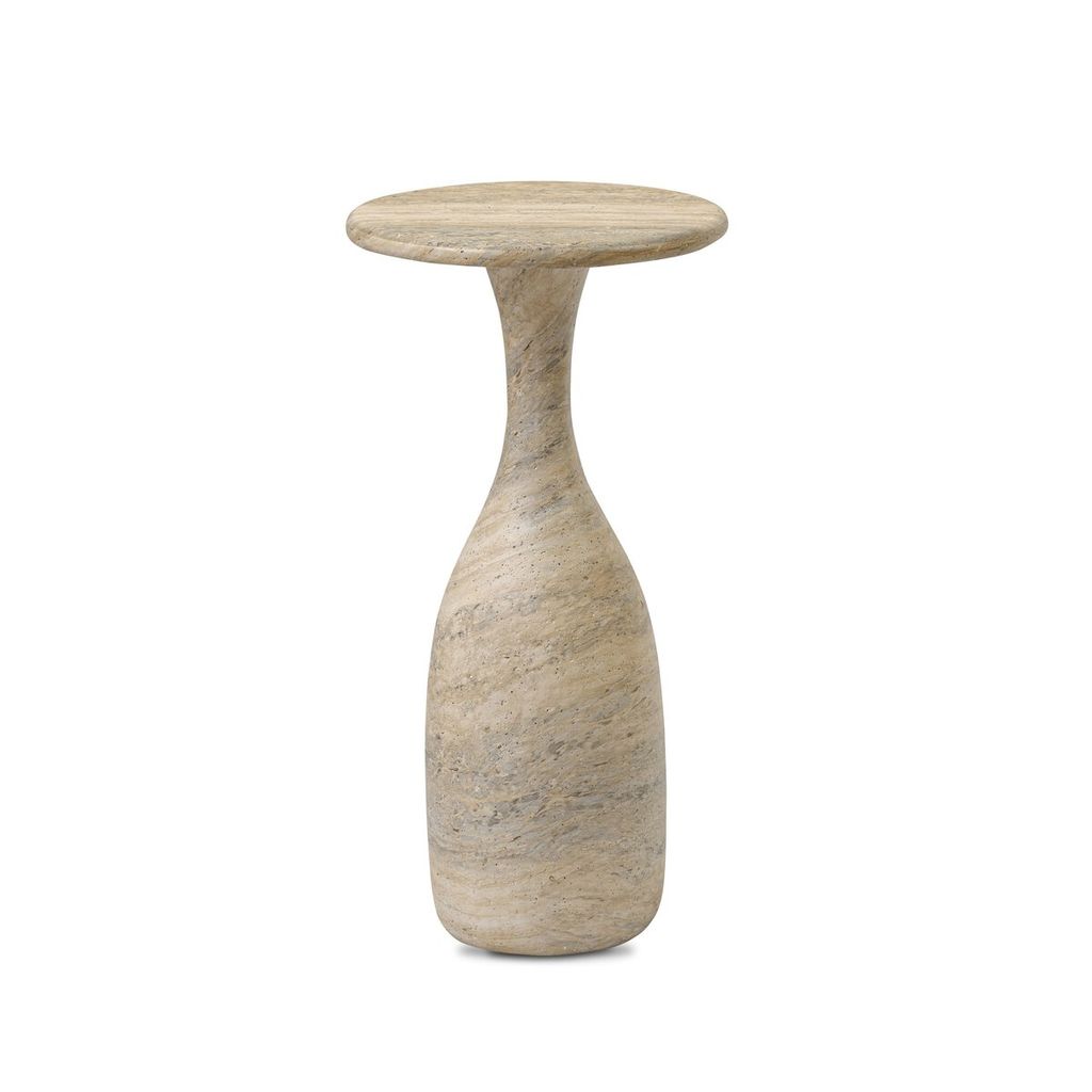 Cora Tall Nesting End Table, Textured Sandy Grey 