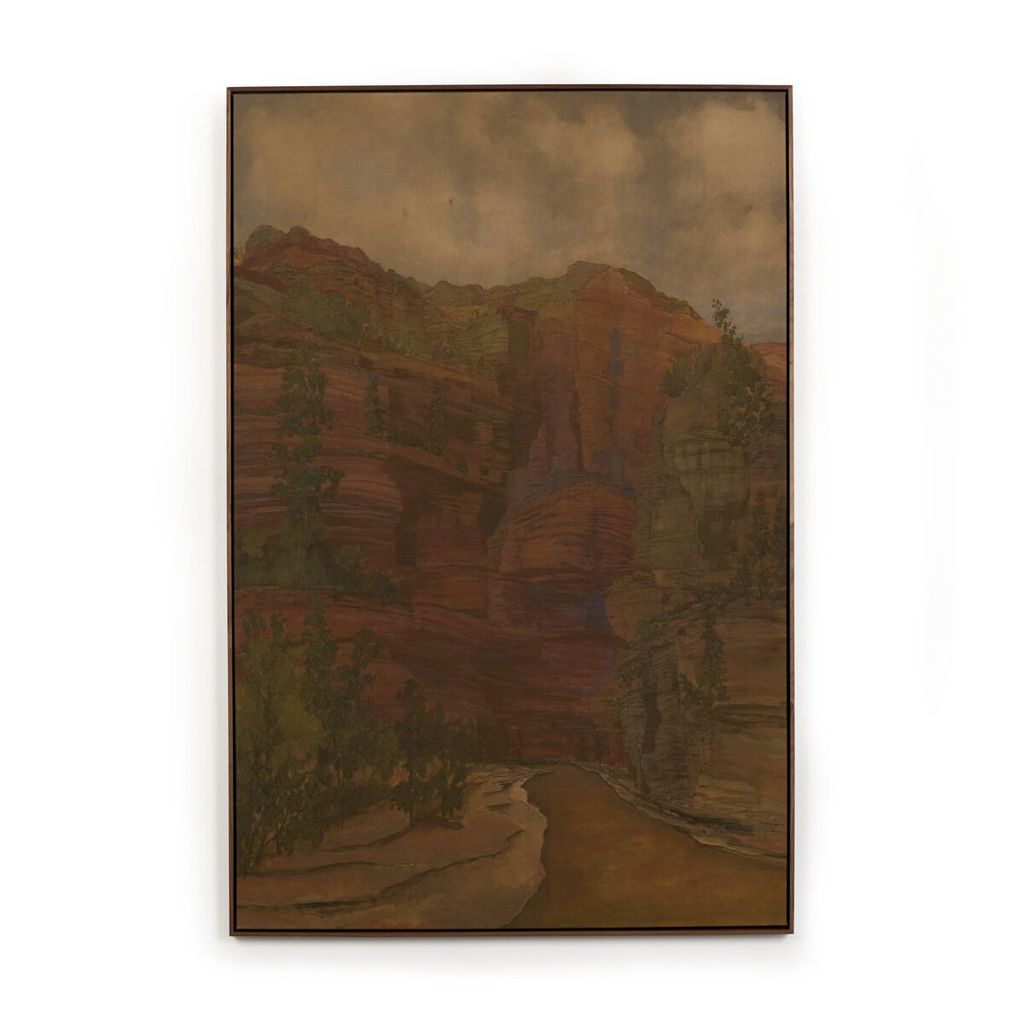 Woven Together By Aileen Fitzgerald 40" X 60", Rustic Walnut Floater