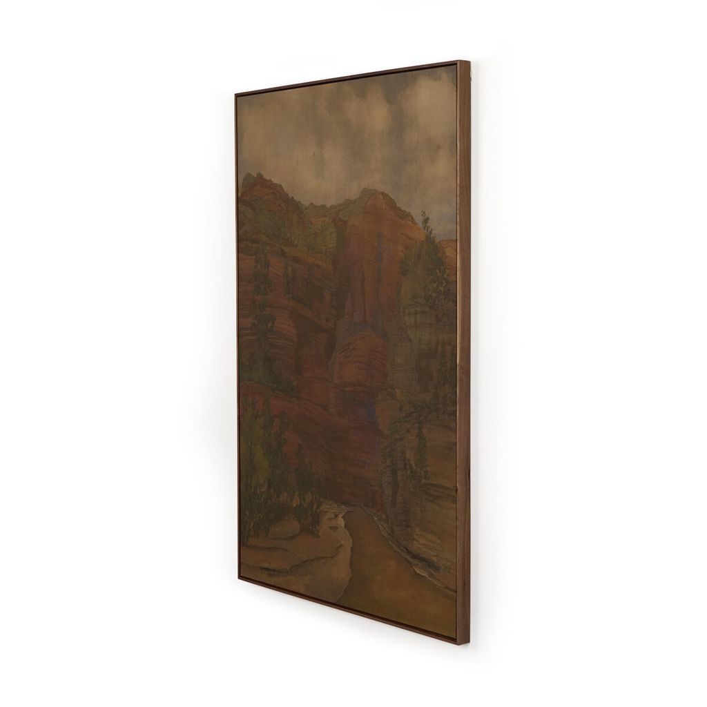 Woven Together By Aileen Fitzgerald 40" X 60", Rustic Walnut Floater
