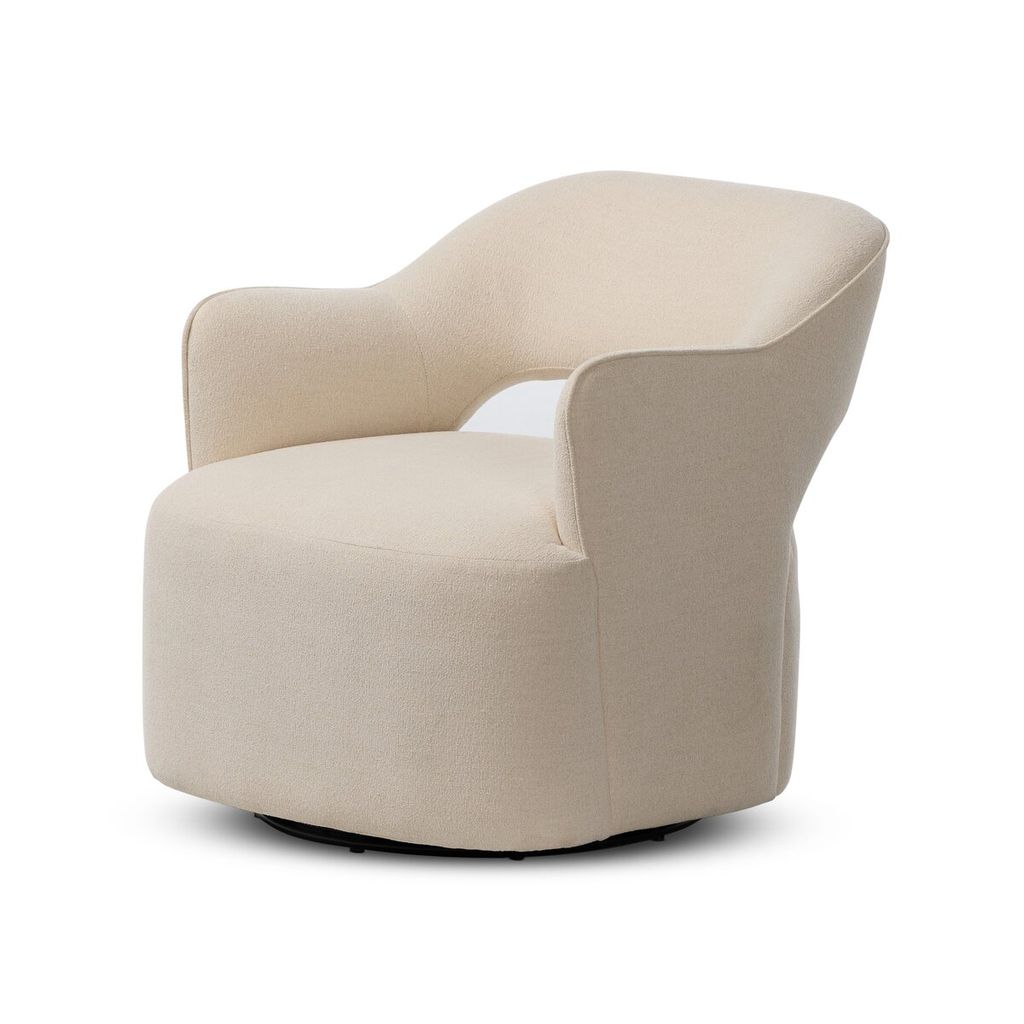 Blythe Swivel Chair, Crypton Wayfarer Snow