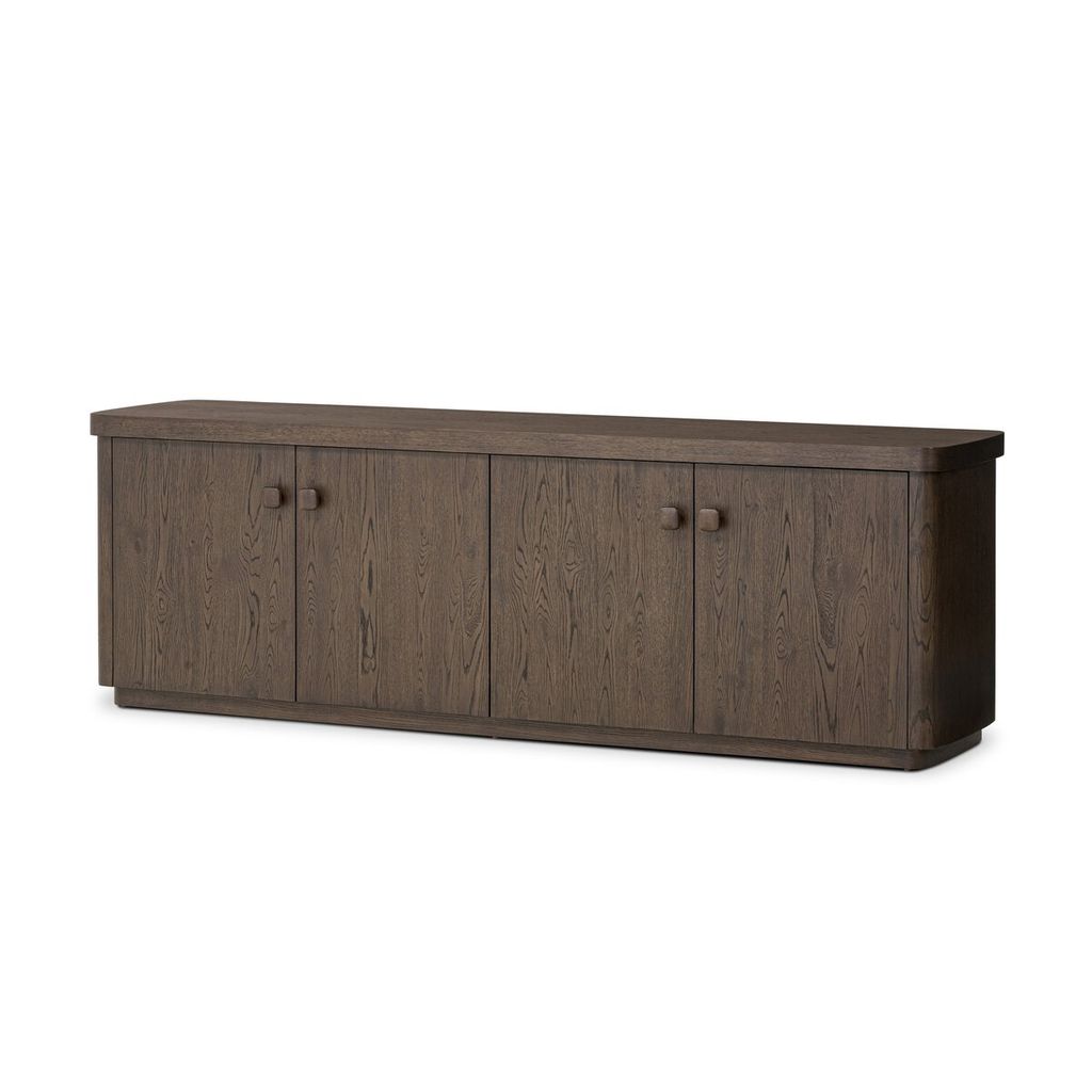 Valen Sideboard, Rustic Brown Oak Veneer