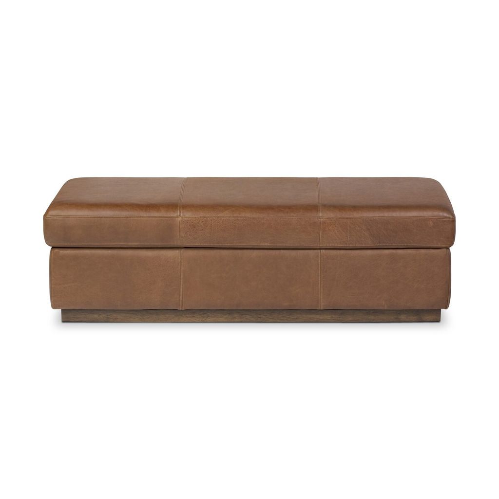 Alec Storage Ottoman, Dulane Mahogany