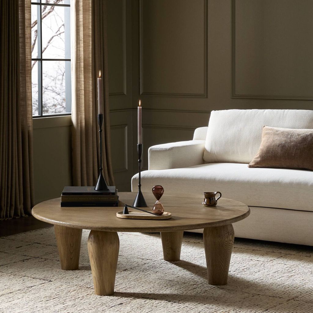 Maricopa Large Coffee Table, Worn Oak