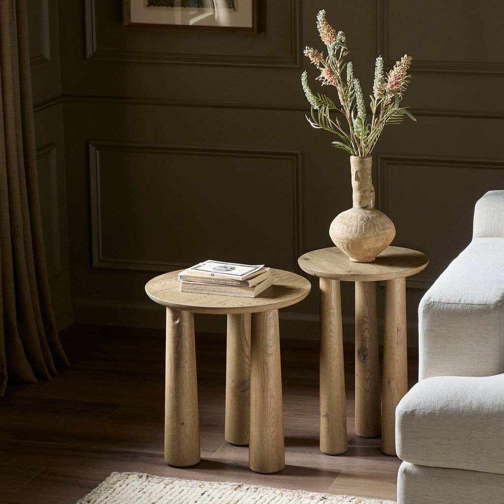Cooper Nesting End Table Tall, Drifted Oak