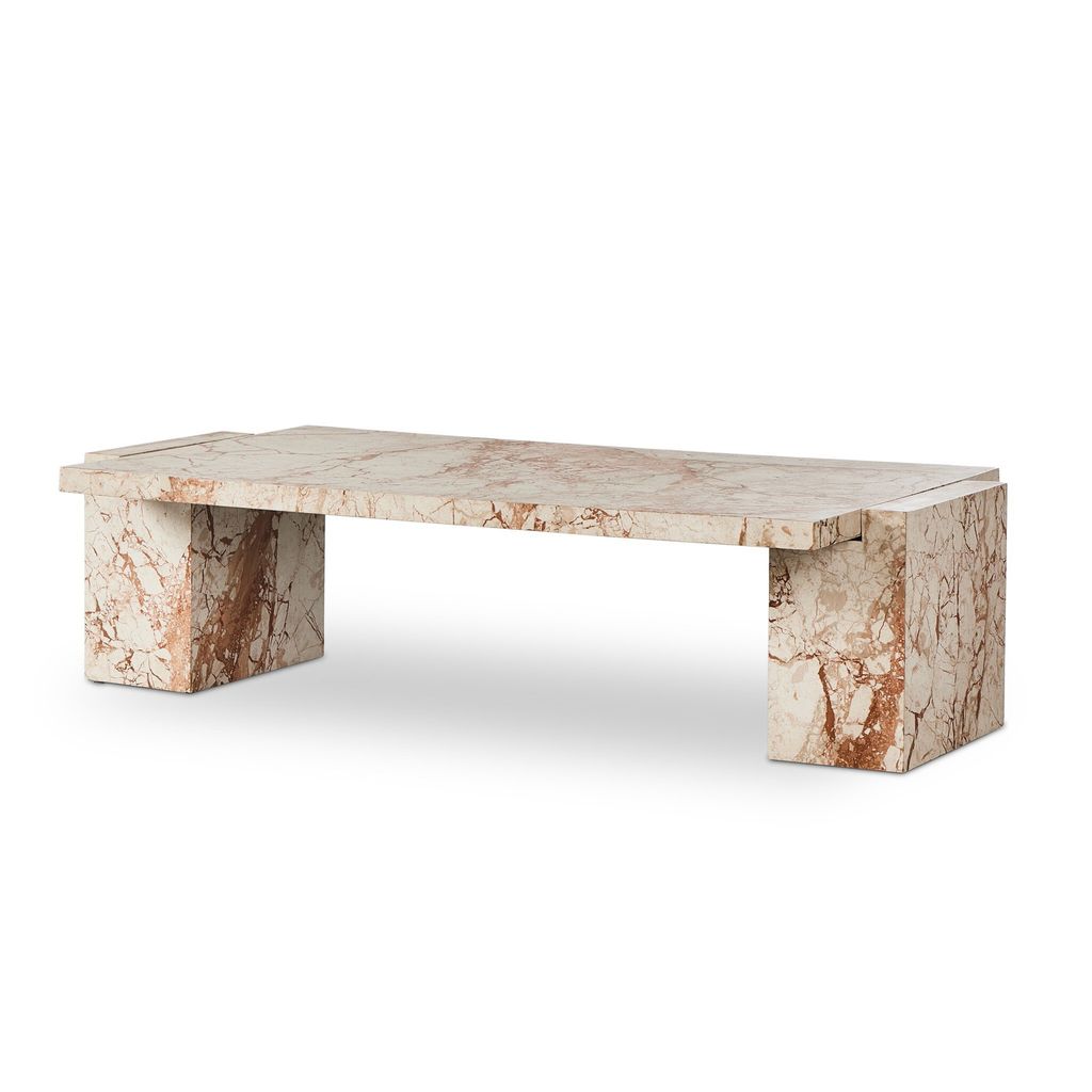Romano Coffee Table - Desert Taupe Marble Finish