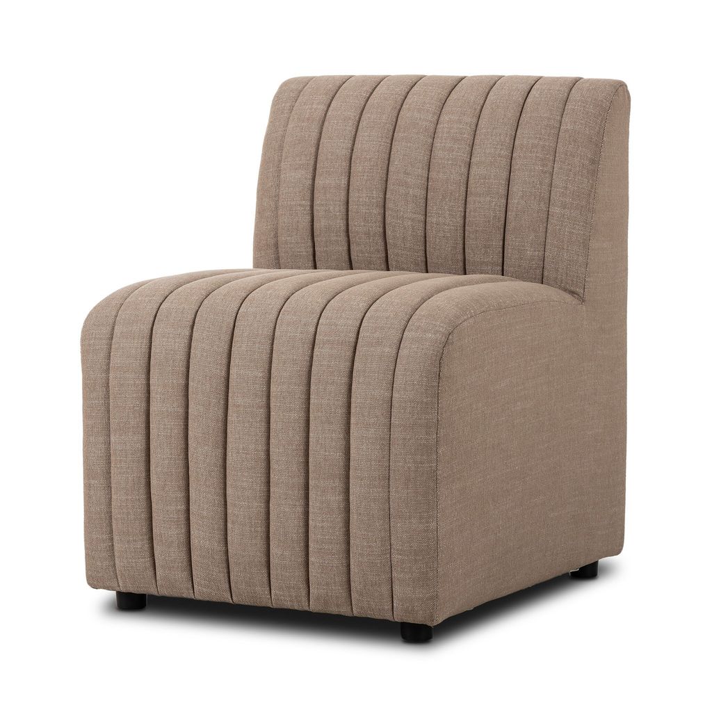 Build Your Own: Augustine Dining Banquette - Chair Configuration - Crypton Nomad Taupe Cover