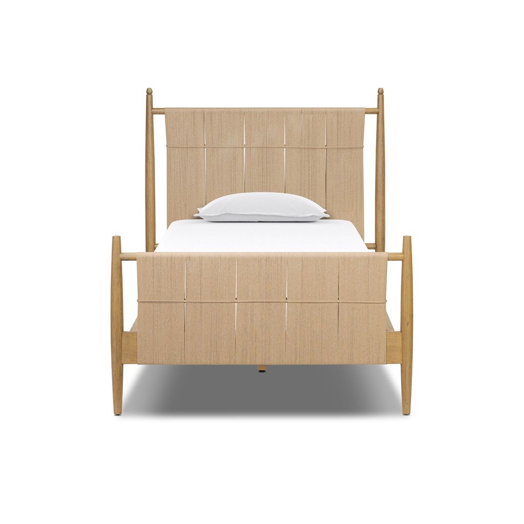 Richard Bed - Twin Size - Burnished Parawood Finish