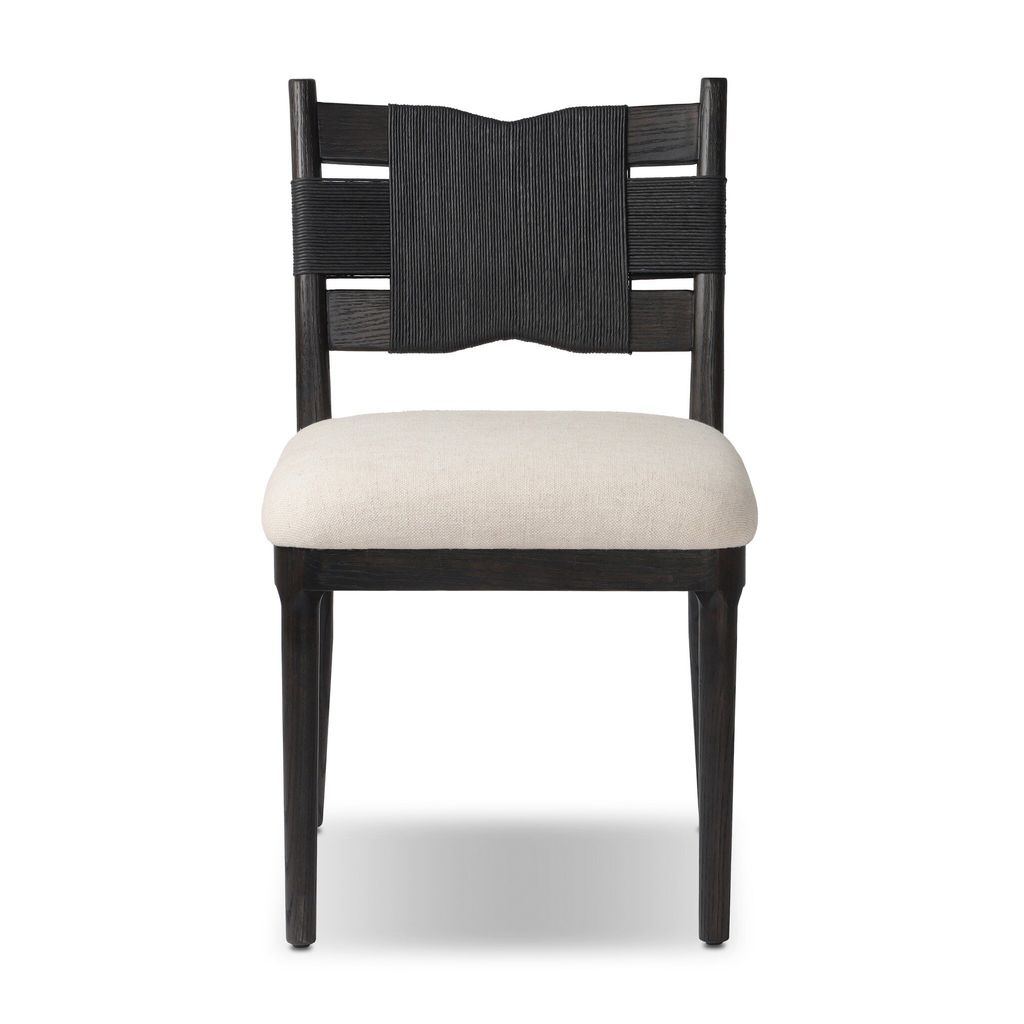 Tova Dining Chair - Distressed Black Oak Finish