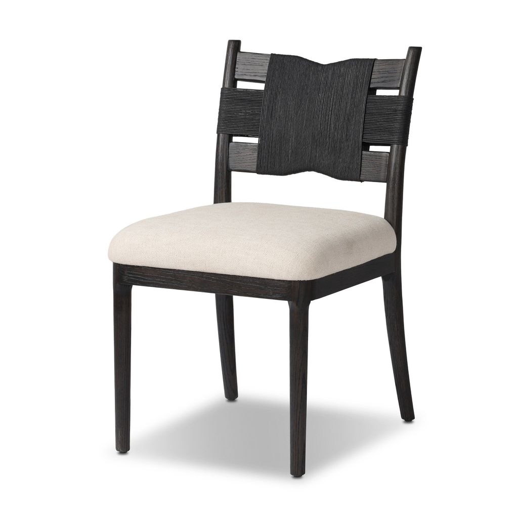 Tova Dining Chair - Distressed Black Oak Finish