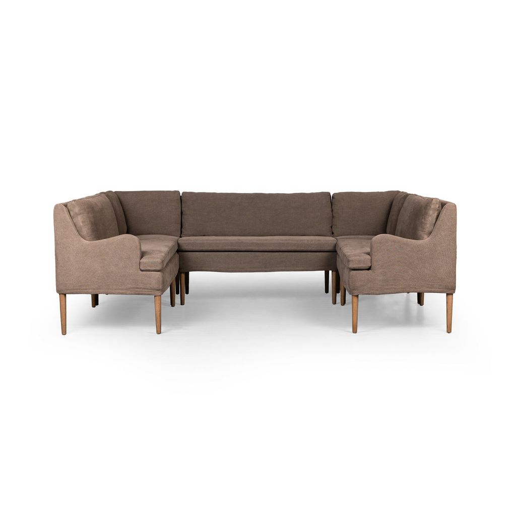 Aurelia Dining Banquette U Shape - 103" Size - Broadway Coffee Cover