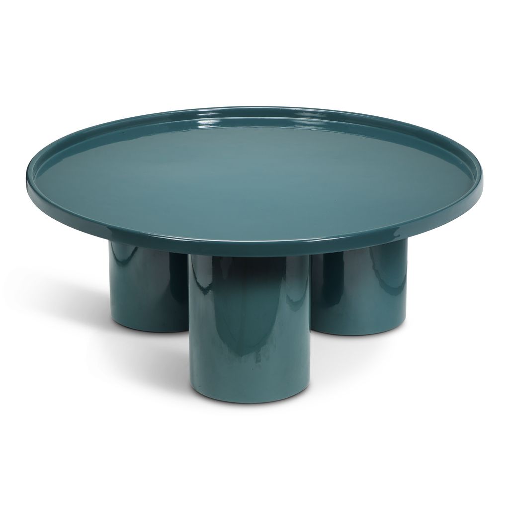 Preview image for Eclat Sofia Enamel Coffee Table, Aegean Teal