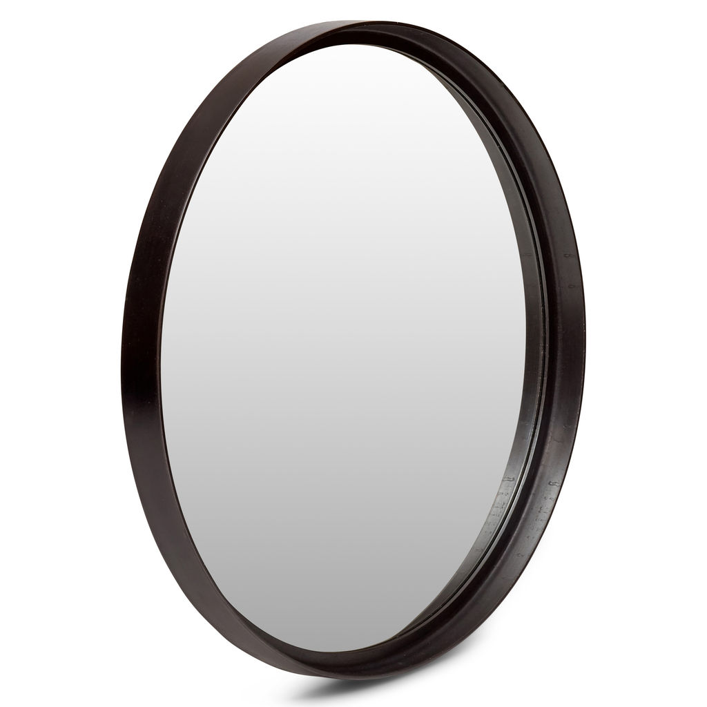 Elements Samar Round Mirror 39", Raw Bronze
