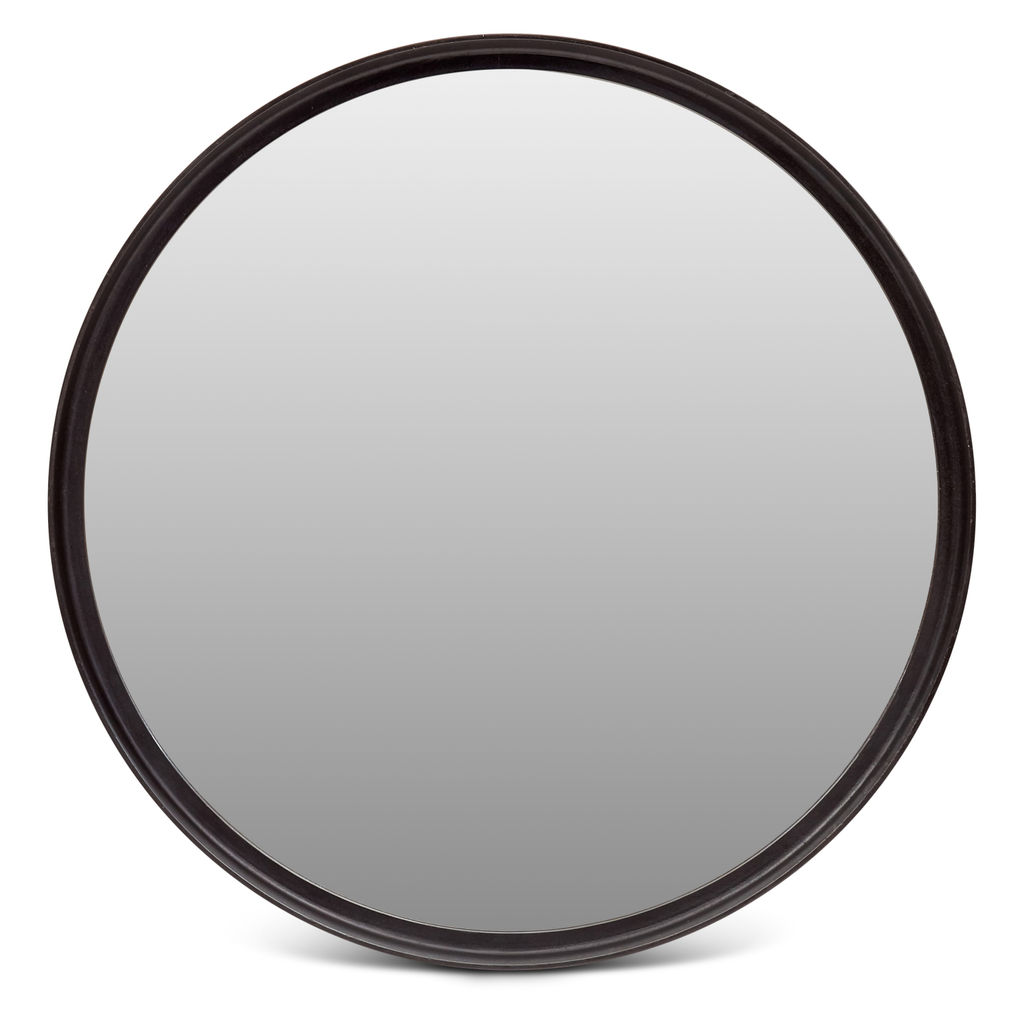 Elements Samar Round Mirror 39", Raw Bronze