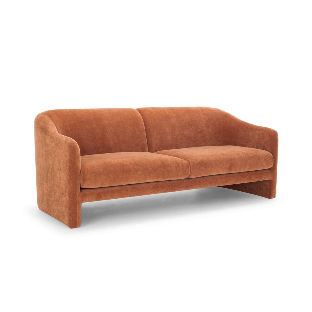 Metro Aksel Sofa, Rust Upholstery