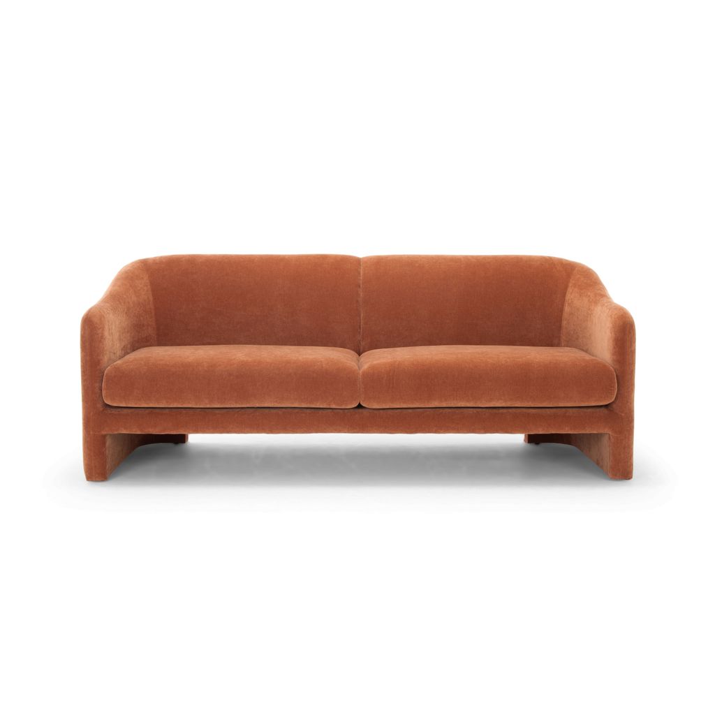 Metro Aksel Sofa, Rust Upholstery