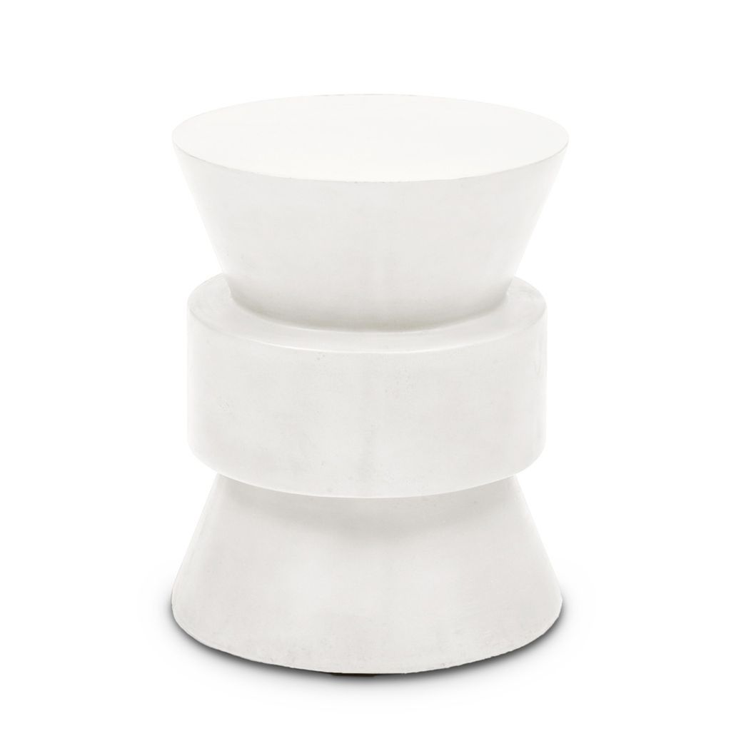Preview image for Geometric Stool, Ivory