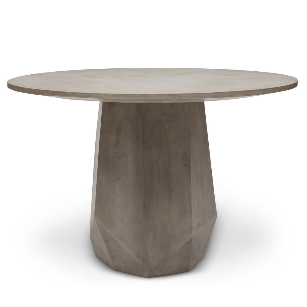 Mixx Kristal 47" Dining Table, Dark Grey