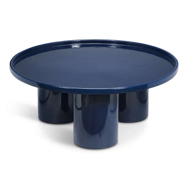 Eclat Sofia Enamel Coffee Table, Navy