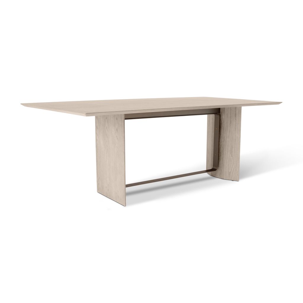 Modern Brazilian Jordania Dining Table, Nevoa Frame And Titanium Metal