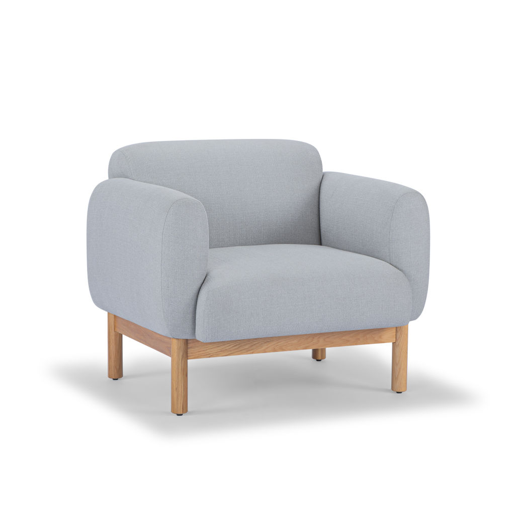 Tulum Accent Chair, Light Gray
