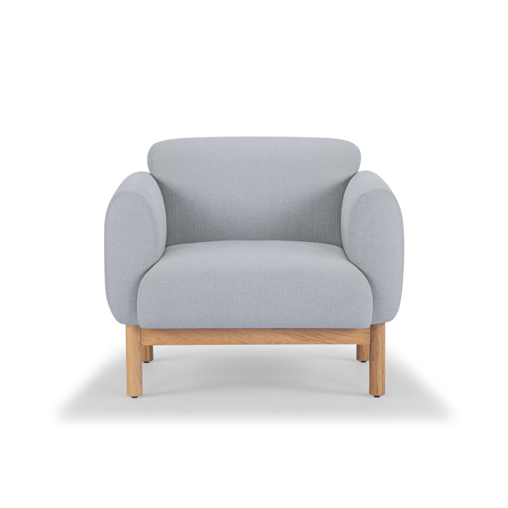Tulum Accent Chair, Light Gray