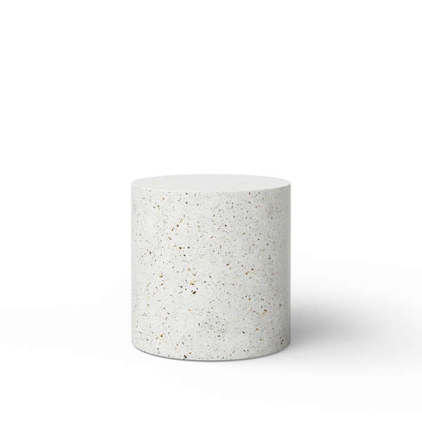 Una 16" Pedestal, Ivory Terrazzo