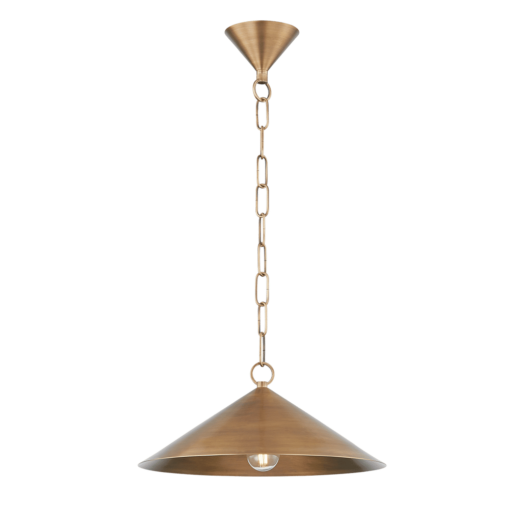 Preview image for Midvale 1 Light Pendant 14.75", Patina Brass