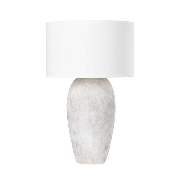 1 Light Table Lamp, Ceramic Weathered Grey