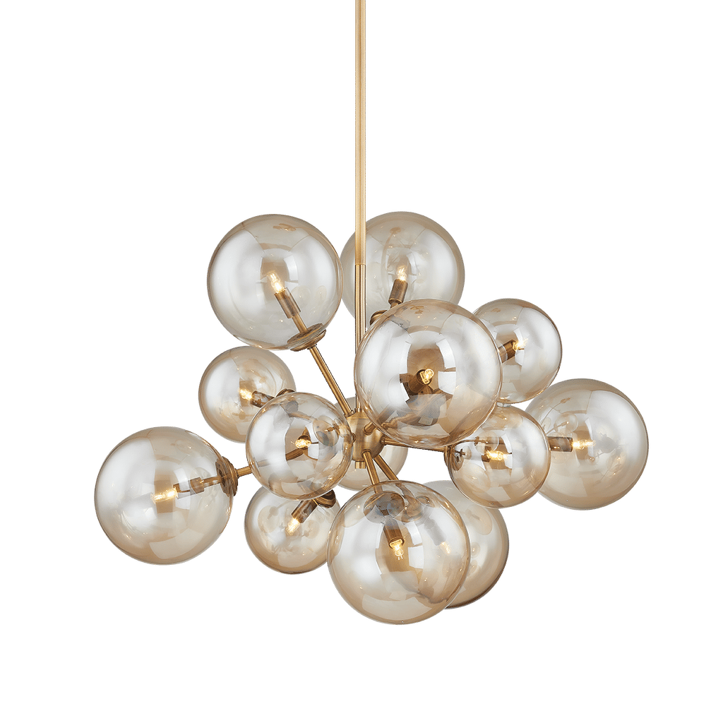 Santee 13 Light Chandelier, Patina Brass