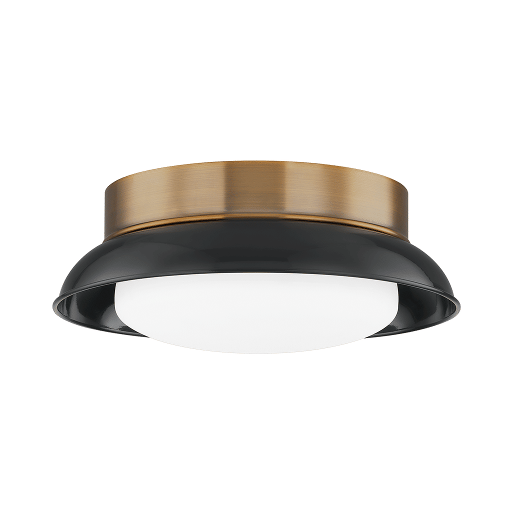 Preview image for LAUNDRY 2 Light Flush Mount, Patina Brass