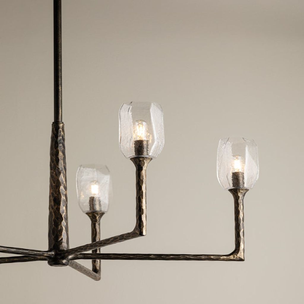 Lyle Chandelier 36" X 20", Black Patina Gold
