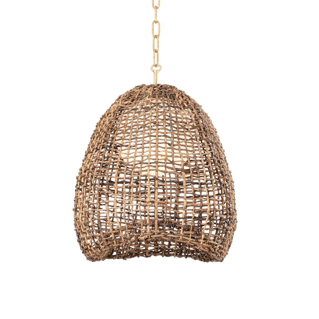 Maester Pendant 16" X 19.75", Vintage Gold Leaf
