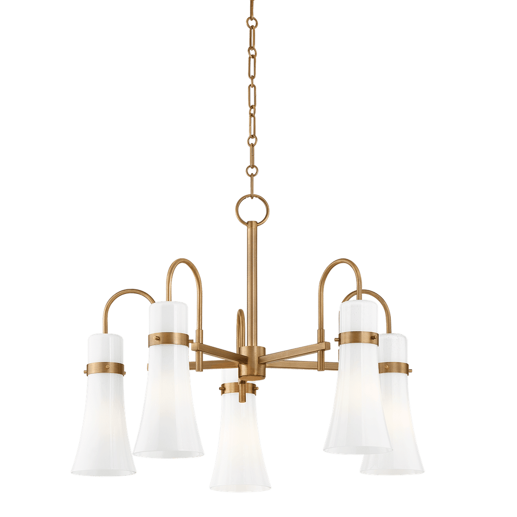 Preview image for Maple Chandelier 27.25" X 20.25", Patina Brass