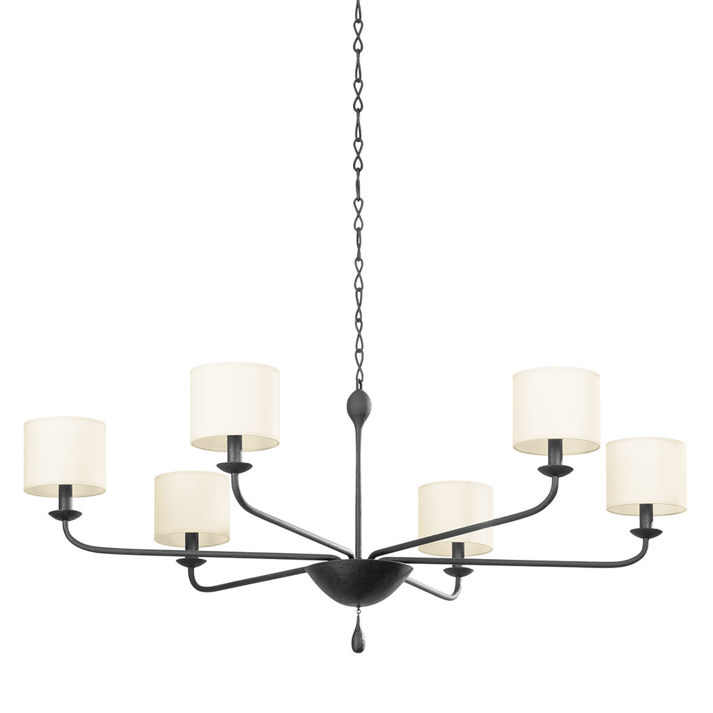 Preview image for Osmond Chandelier 49.5" X 23.5", Black Iron