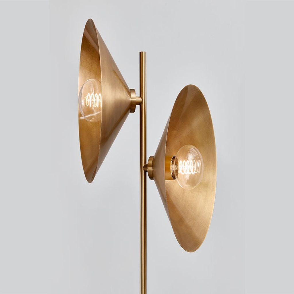 Bash Floor Lamp 16.75" X 64", Patina Brass
