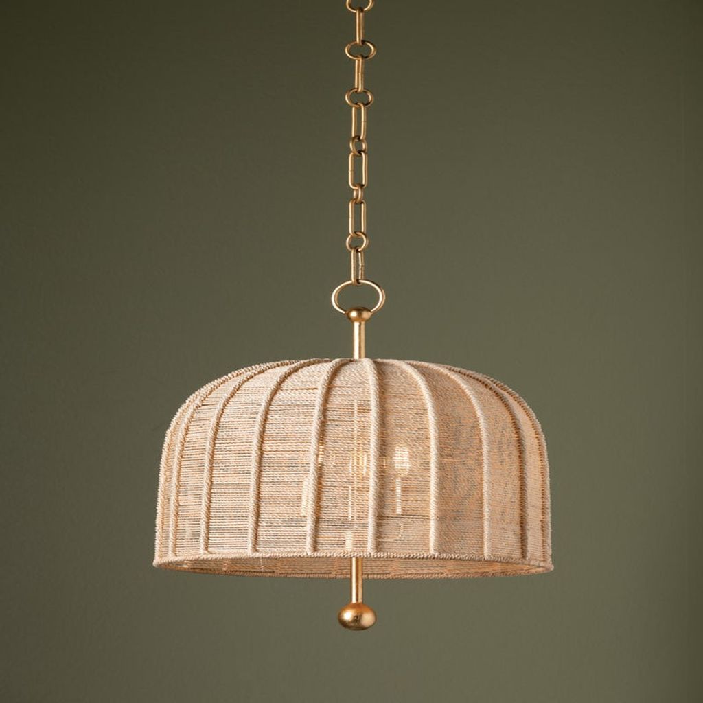 Pendant 15.25" X 20", Vintage Gold Leaf