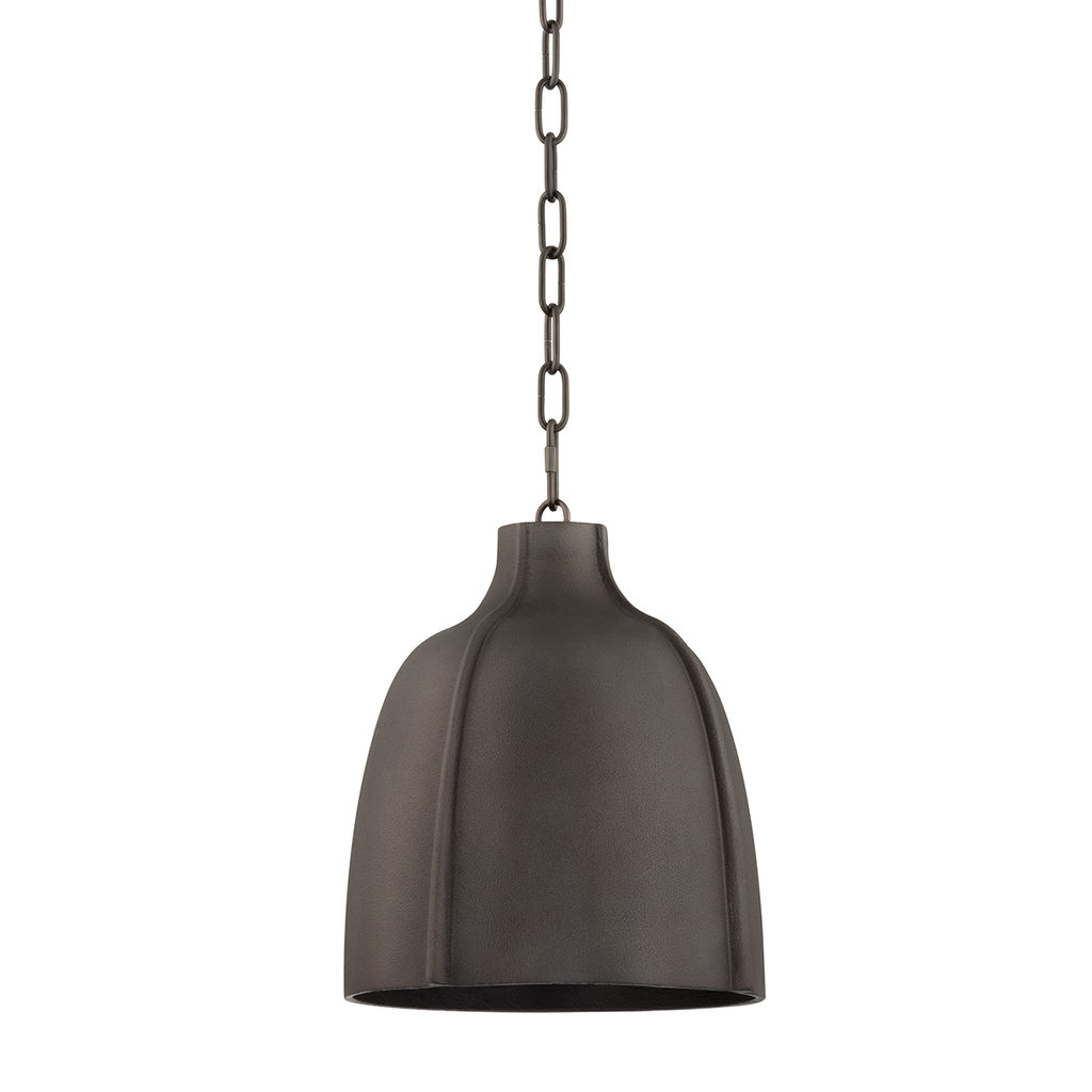 Flint Pendant 12.75" X 14", Blackened Graphite