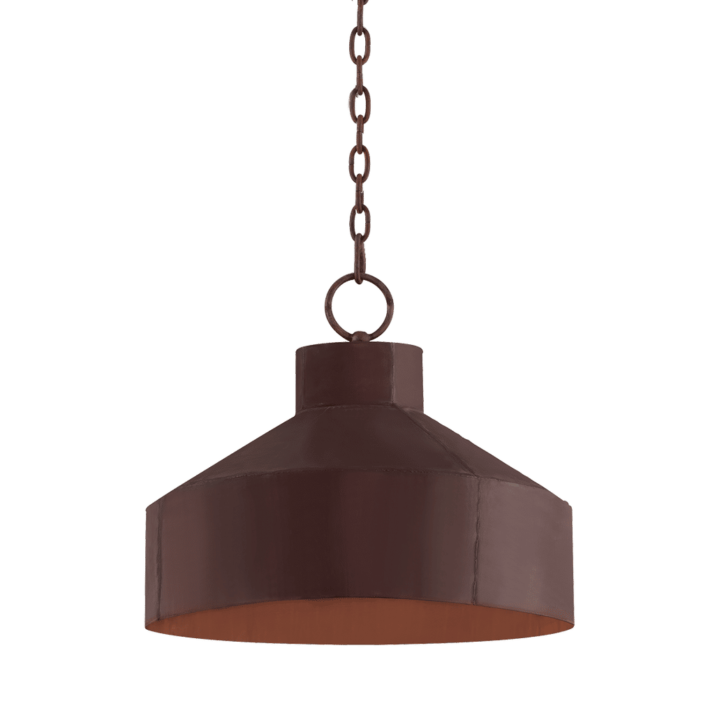 Rise & Shine Pendant 18" X 15.25", Rust Patina
