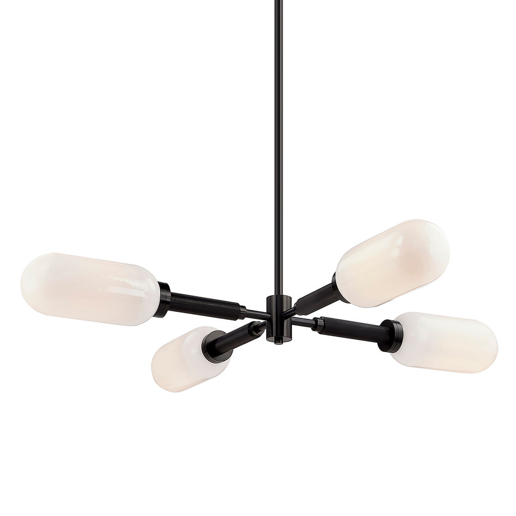 Annex Chandelier 47.5" X 5", Antique Nickel